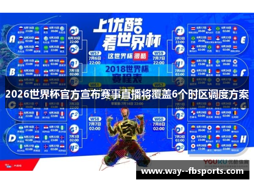 2026世界杯官方宣布赛事直播将覆盖6个时区调度方案 2026世界杯官方宣布赛事直播将覆盖6个时区调度方案